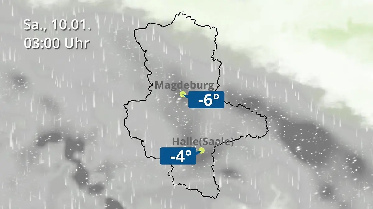 Sachsen-Anhalt: Wie wird das Wetter? Regen und Wolkenfilm für Halle und Magdeburg