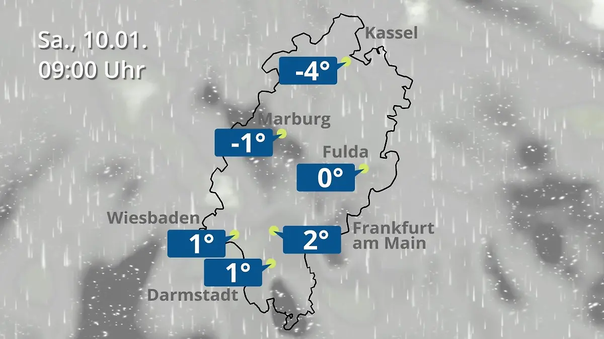 Hessen: Wie wird das Wetter? Regen- und Wolkenfilm für Frankfurt am Main und Wiesbaden