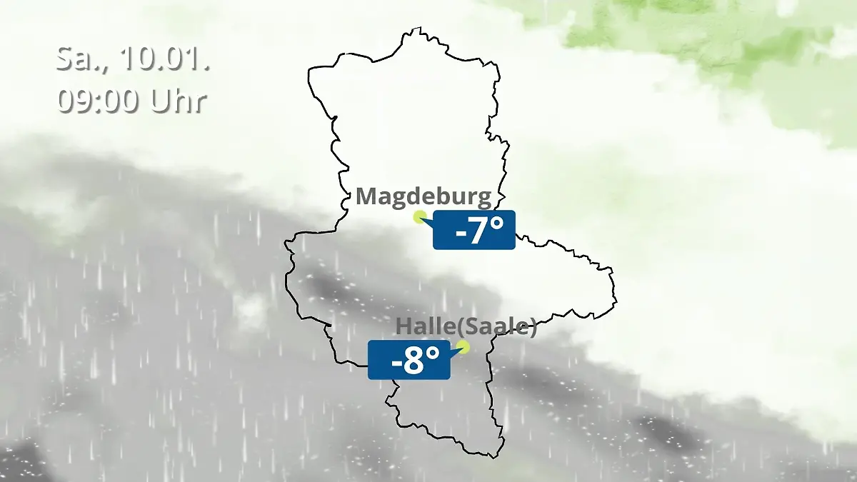 Sachsen-Anhalt: Wie wird das Wetter? Regen und Wolkenfilm für Halle und Magdeburg