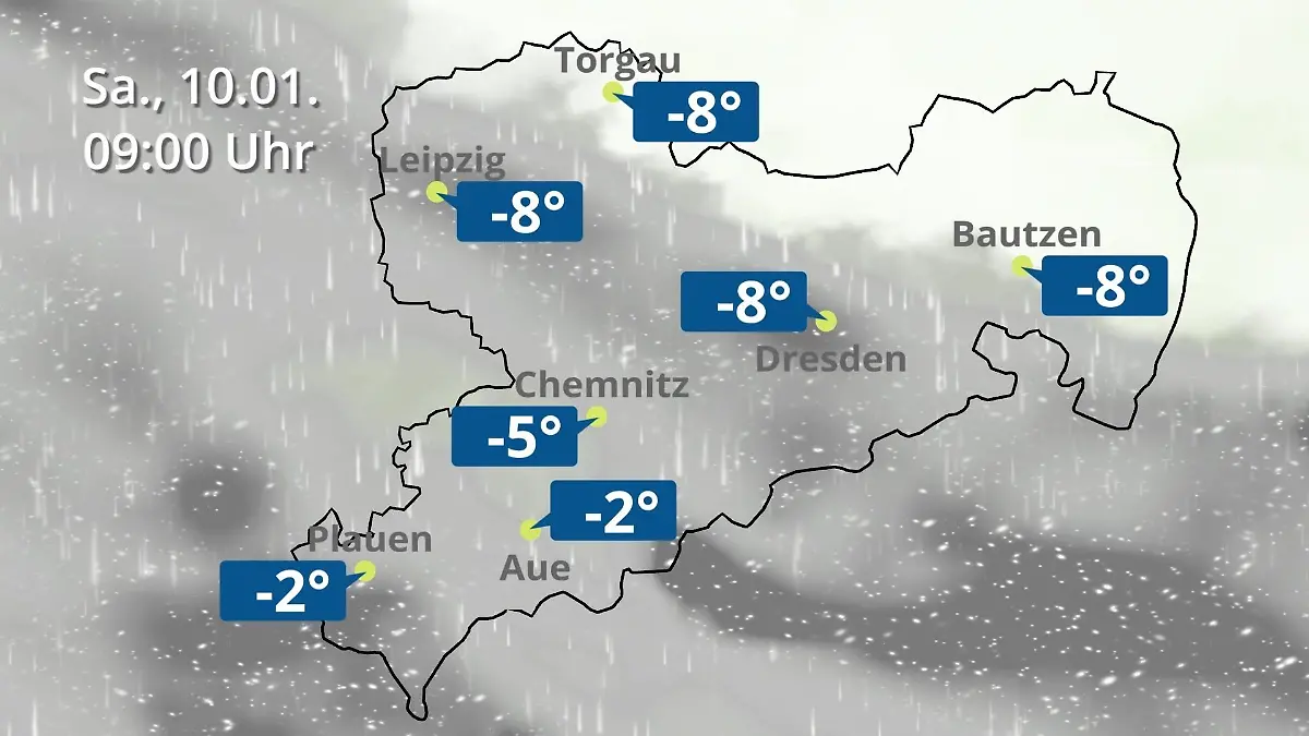 Sachsen: Wie wird das Wetter? Regen- und Wolkenfilm für Chemnitz, Dresden und Leipzig