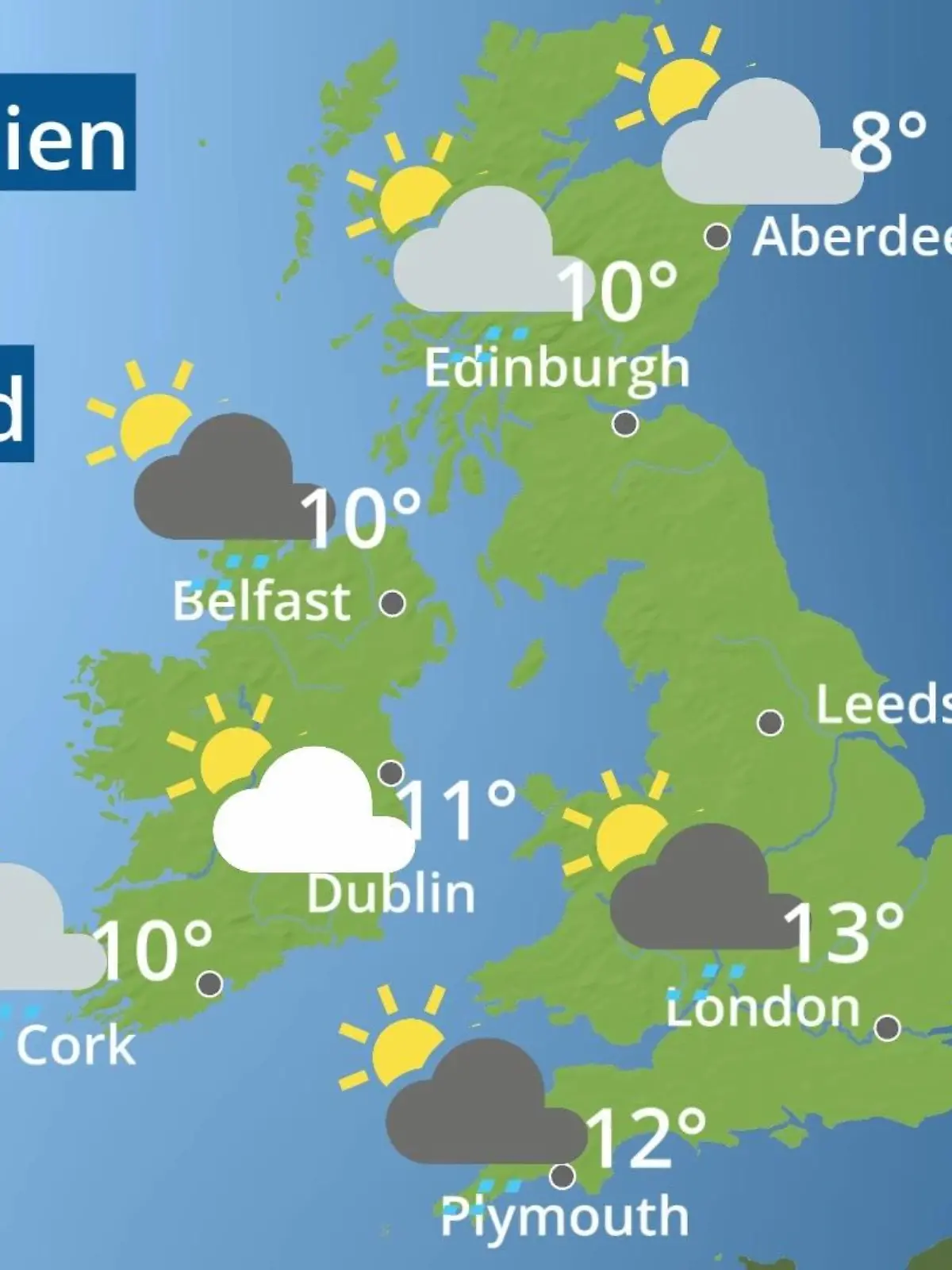Bild zu: "England, Schottland, Wales: Wie wird das Wetter?"