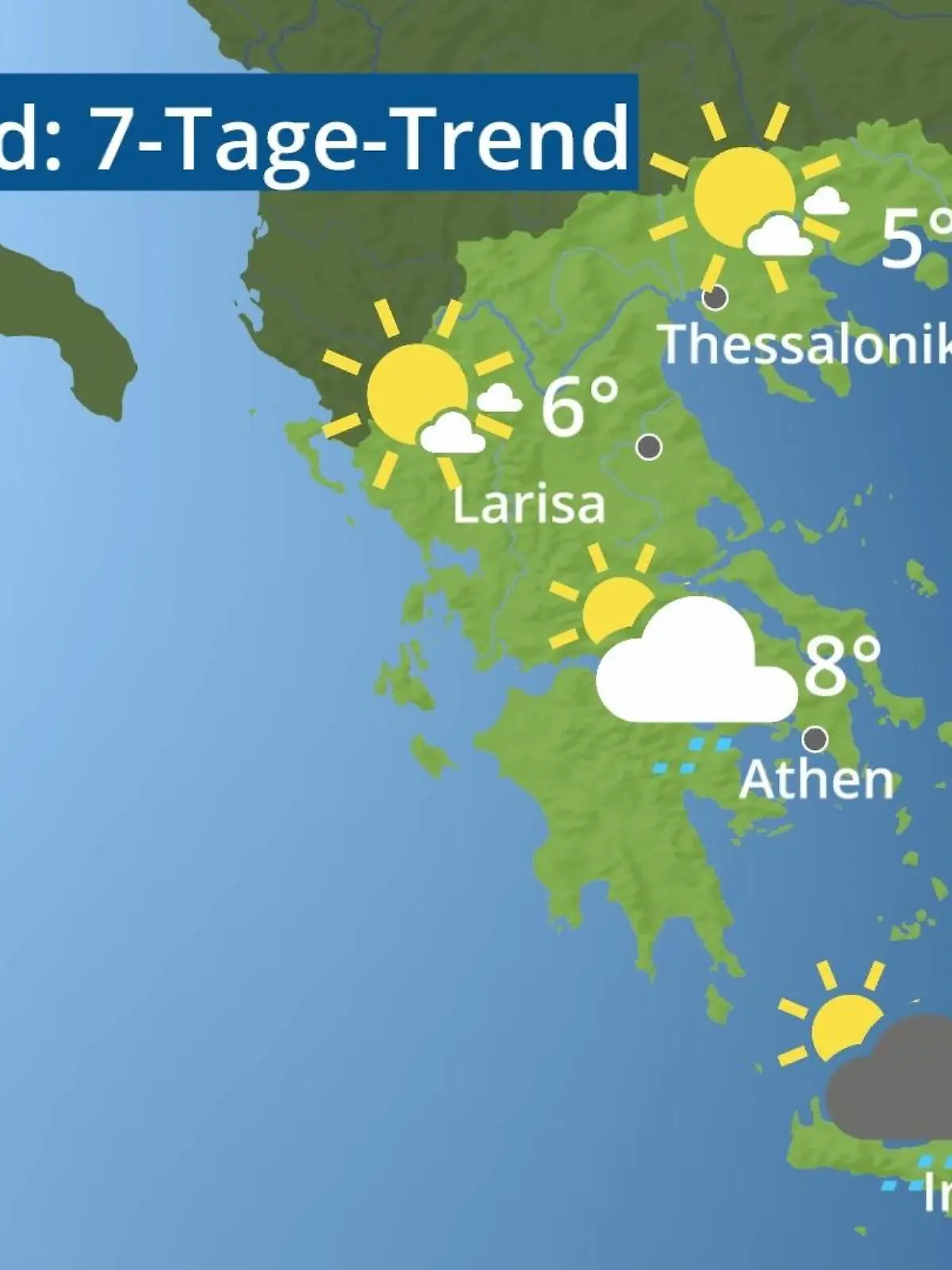 Bild zu: "Griechenland: Wie wird das Wetter?"