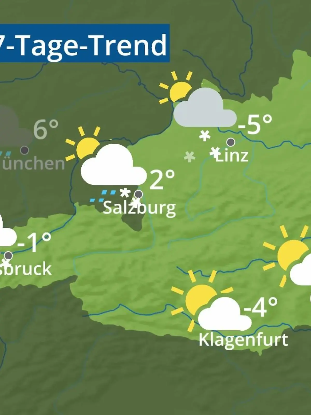 Bild zu: "Österreich: Wie wird das Wetter?"