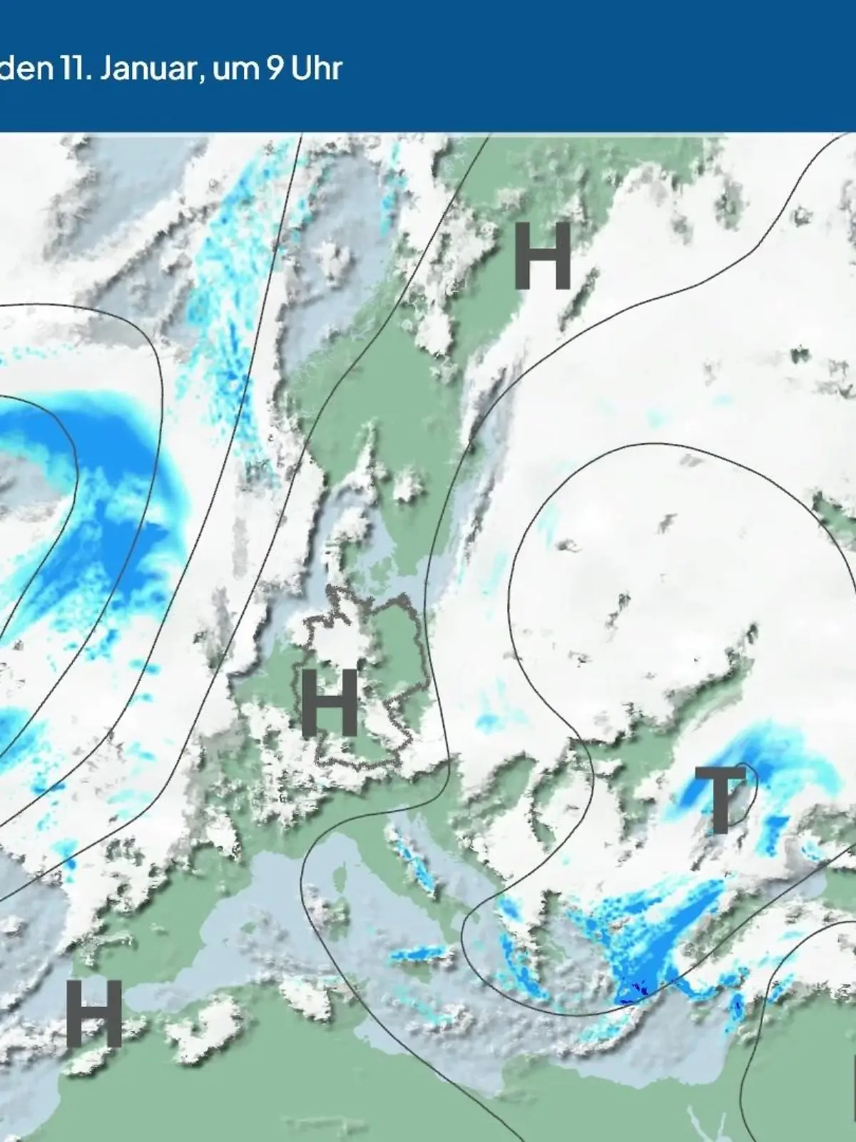 Bild zu: "Die Wetterlage der kommenden 5 Tage"