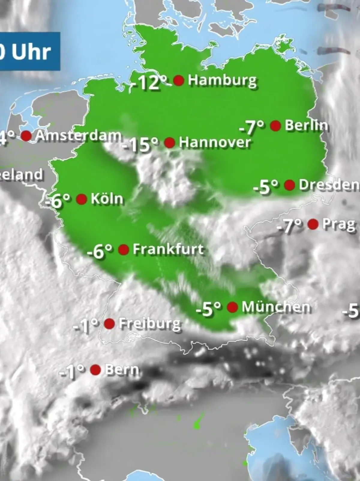 Bild zu: "Schnee zieht sich erst einmal zurück"