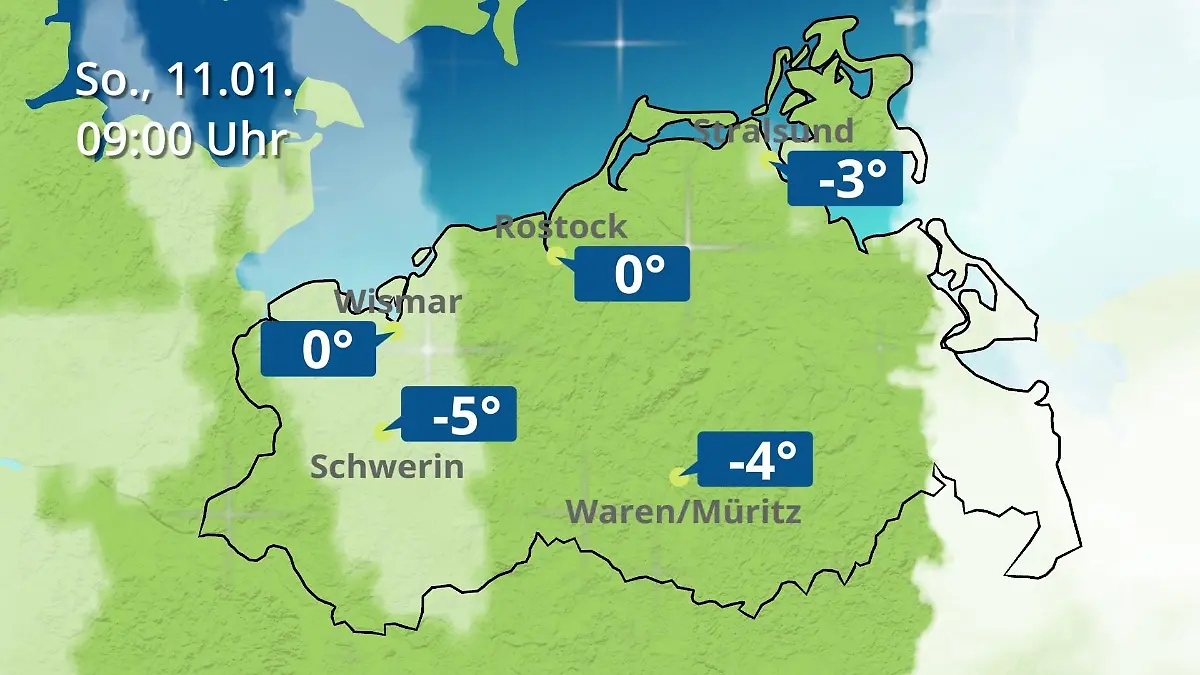 Mecklenburg-Vorpommern: Wie wird das Wetter? Regen- und Wolkenfilm für Rostock, Rügen und die Ostseeküste