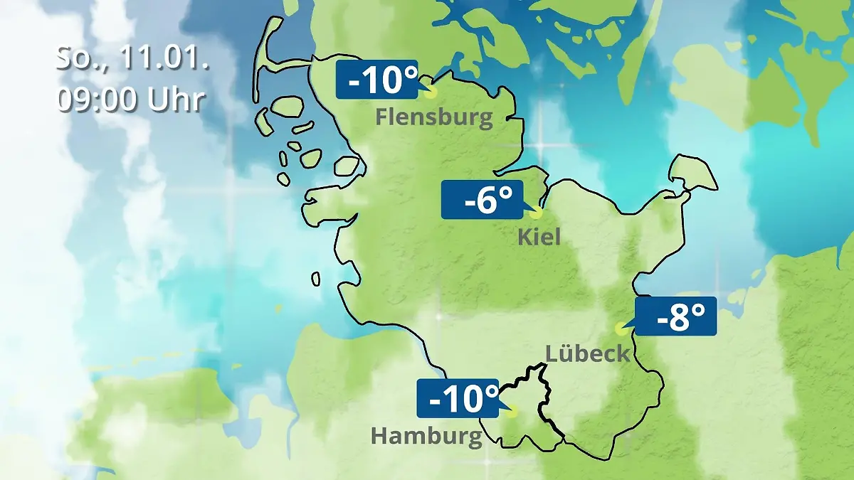 Hamburg, Schleswig-Holstein: Wie wird das Wetter? Regen- und Wolkenfilm für die Nordsee- und Ostseeküste