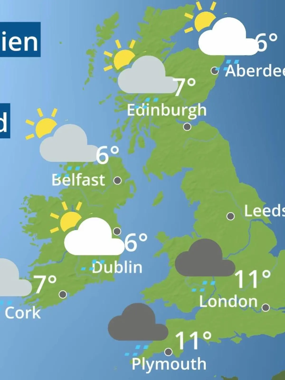 Bild zu: "England, Schottland, Wales: Wie wird das Wetter?"