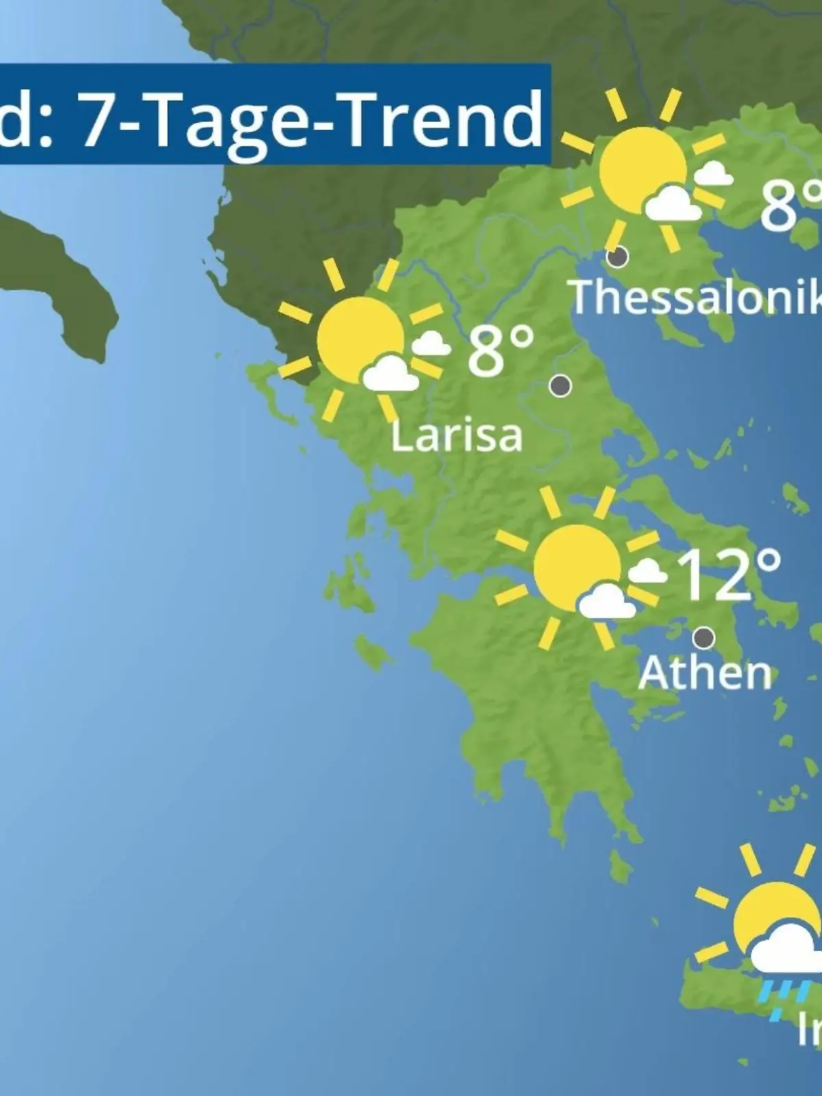 Bild zu: "Griechenland: Wie wird das Wetter?"