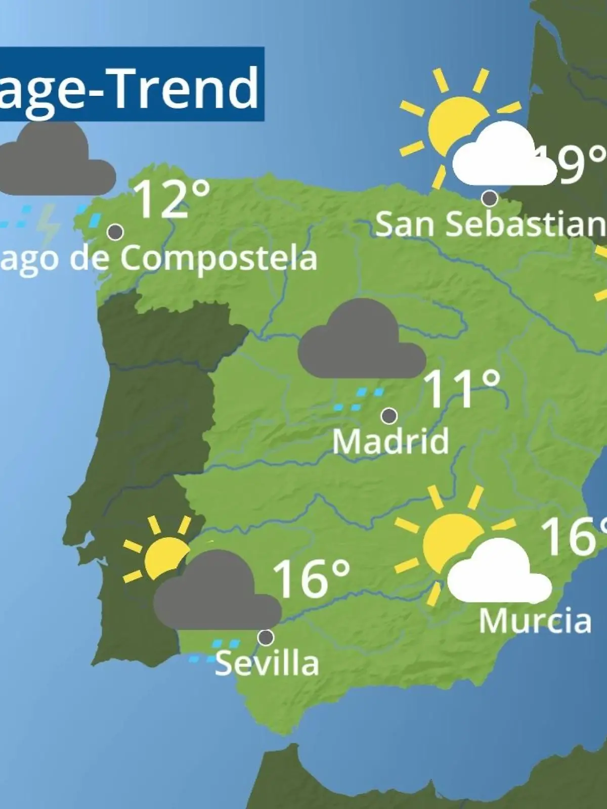 Bild zu: "Spanien: Wie wird das Wetter?"