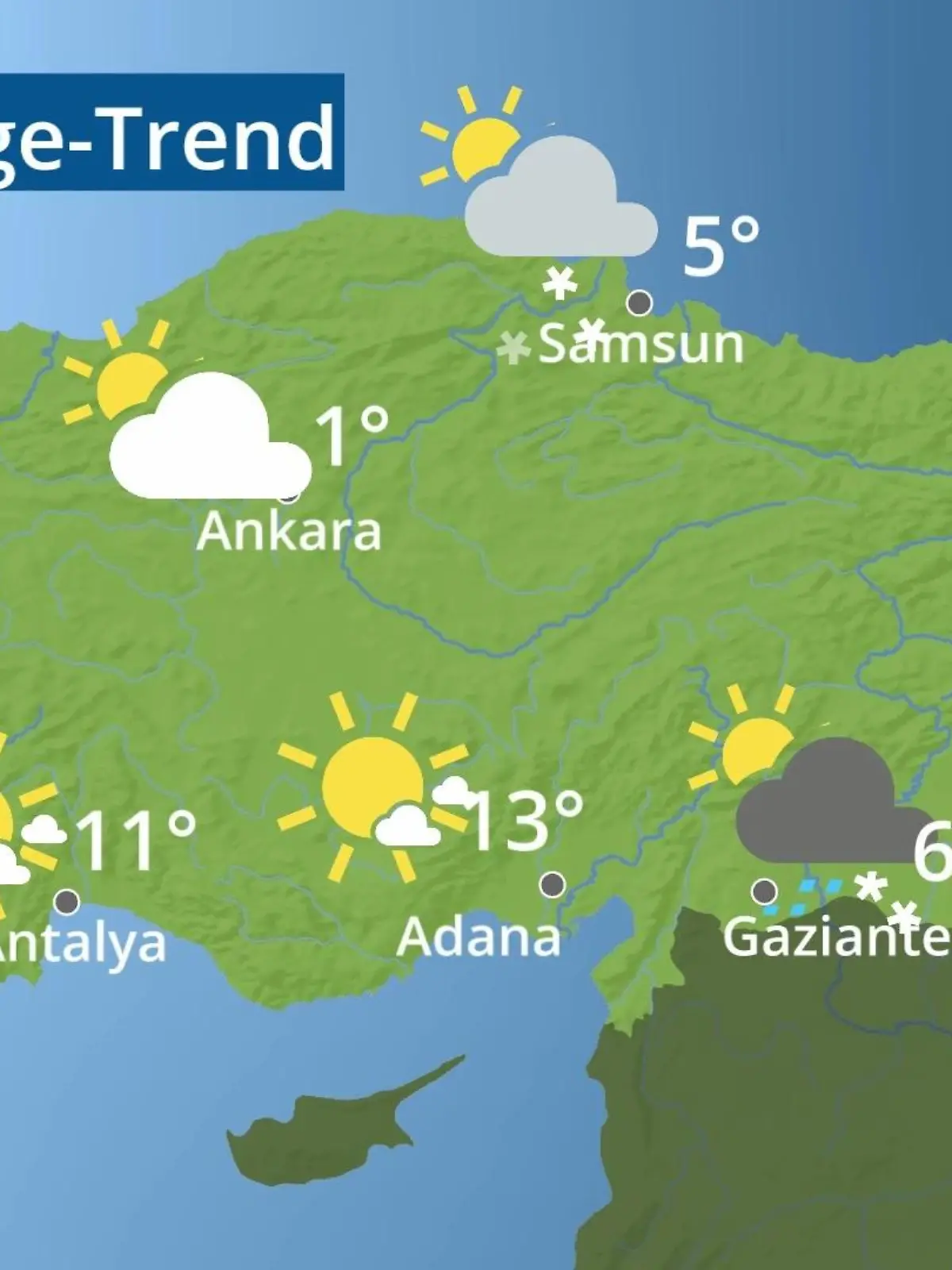 Bild zu: "Türkei: Wie wird das Wetter?"