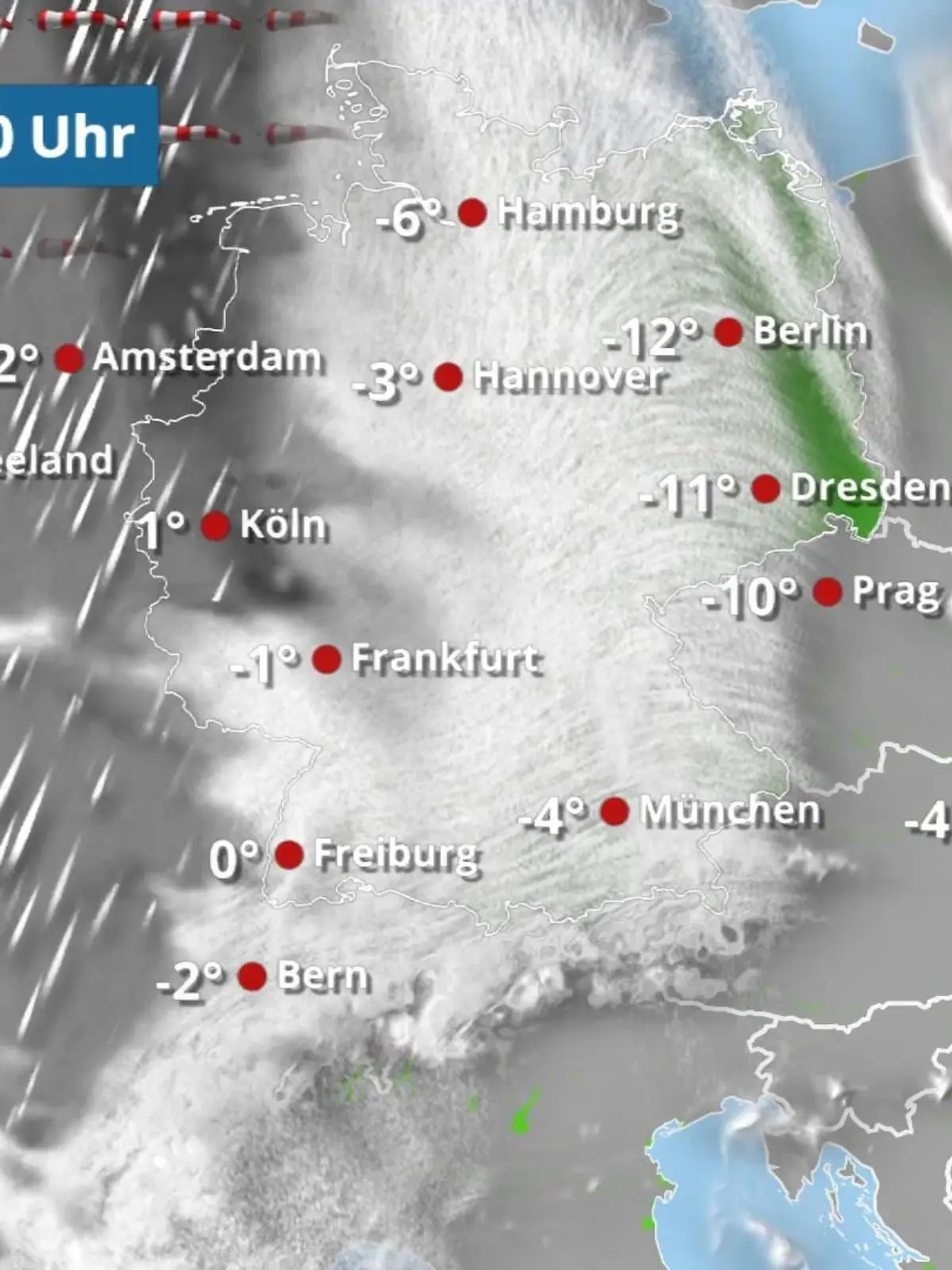 Bild zu: "Regenfront bringt Glatteis"