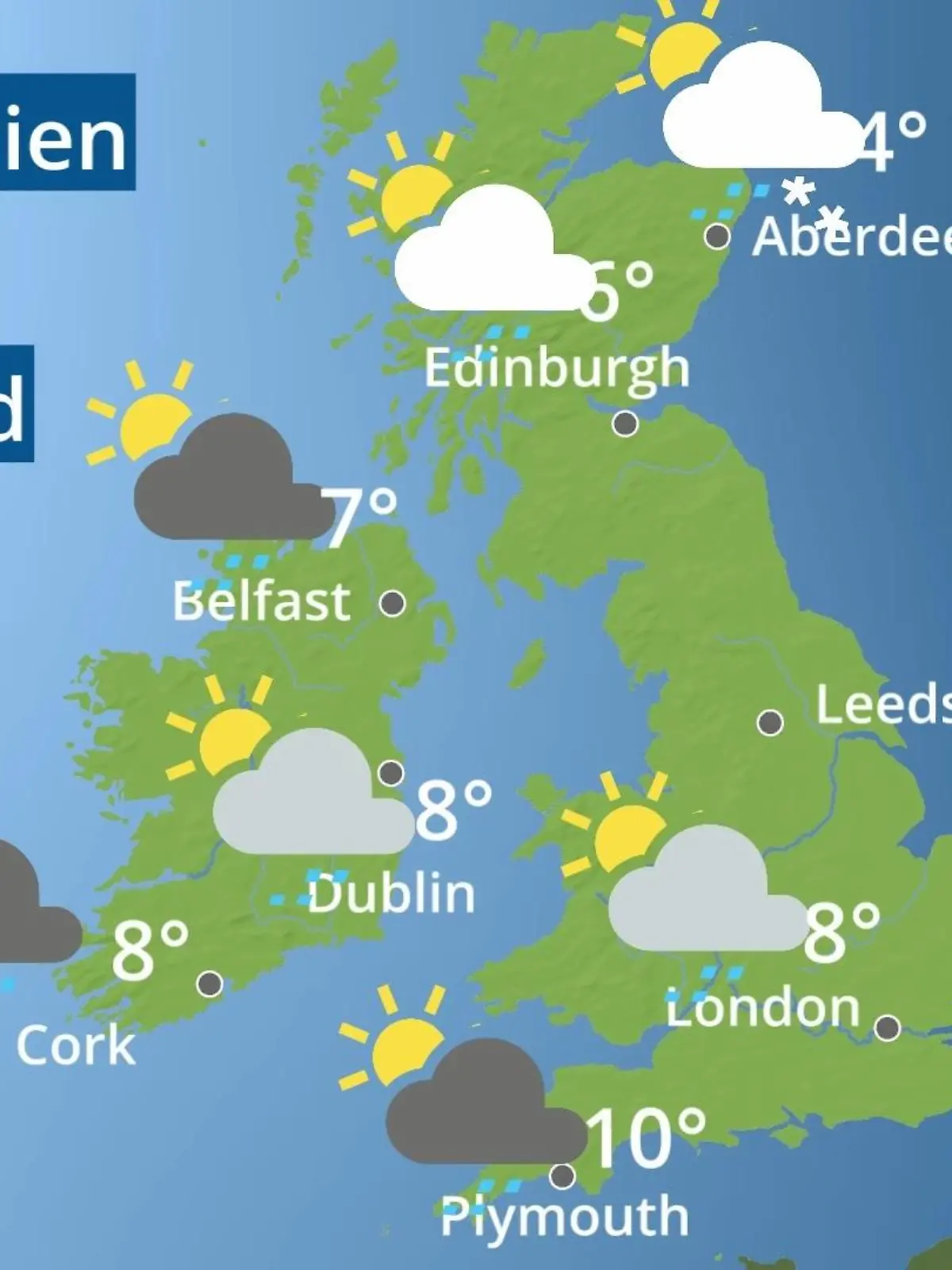 Bild zu: "England, Schottland, Wales: Wie wird das Wetter?"