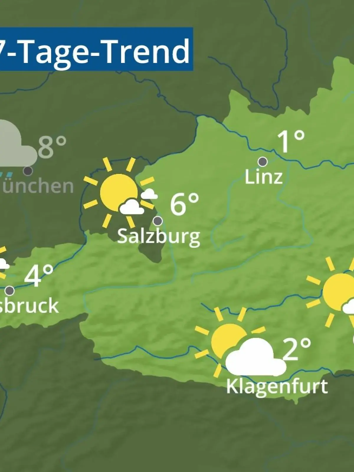 Bild zu: "Österreich: Wie wird das Wetter?"
