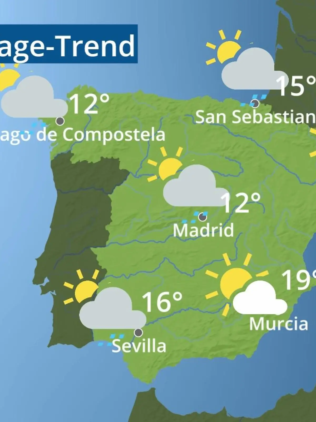 Bild zu: "Spanien: Wie wird das Wetter?"