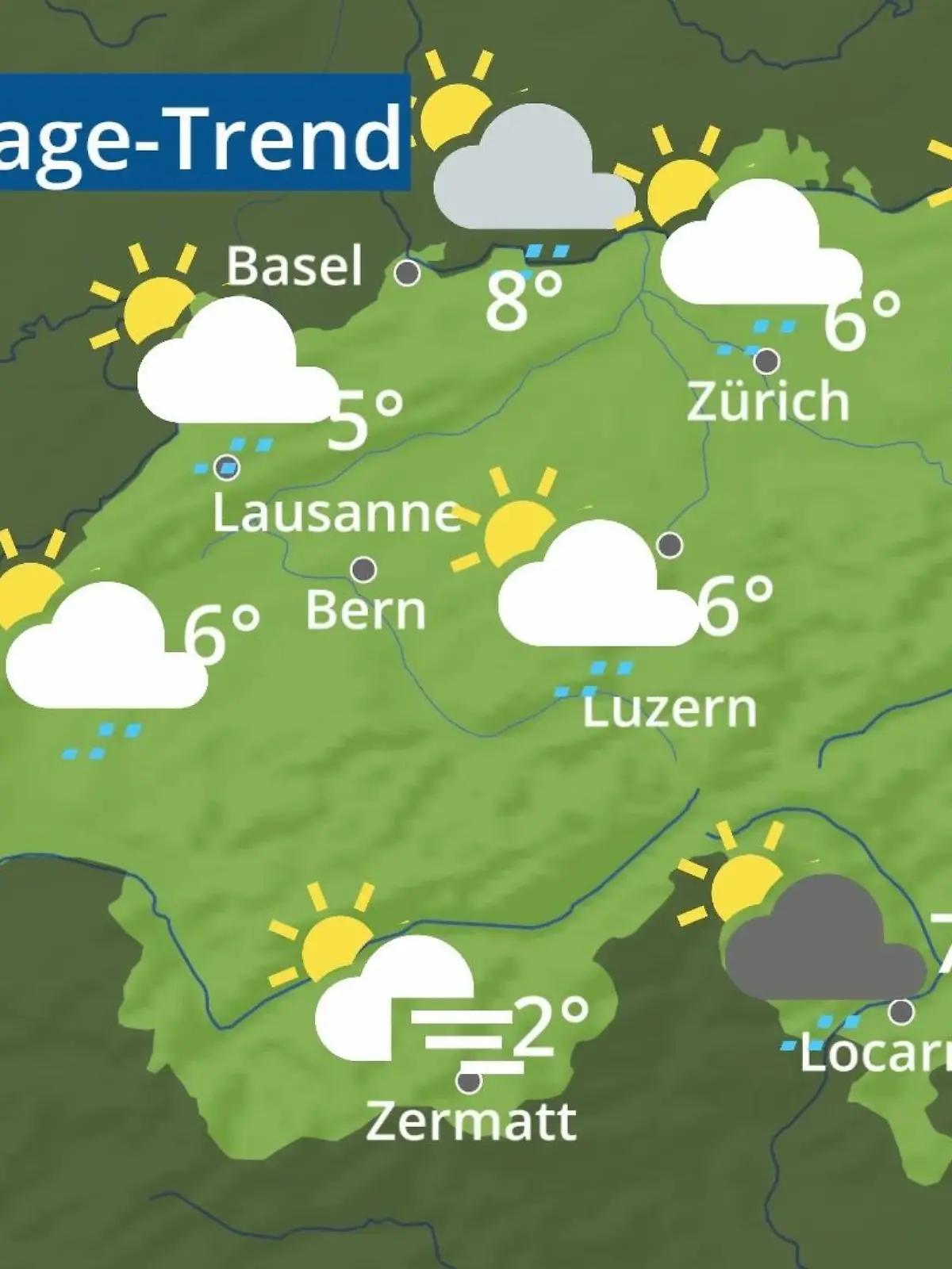 Bild zu: "Schweiz: Wie wird das Wetter?"