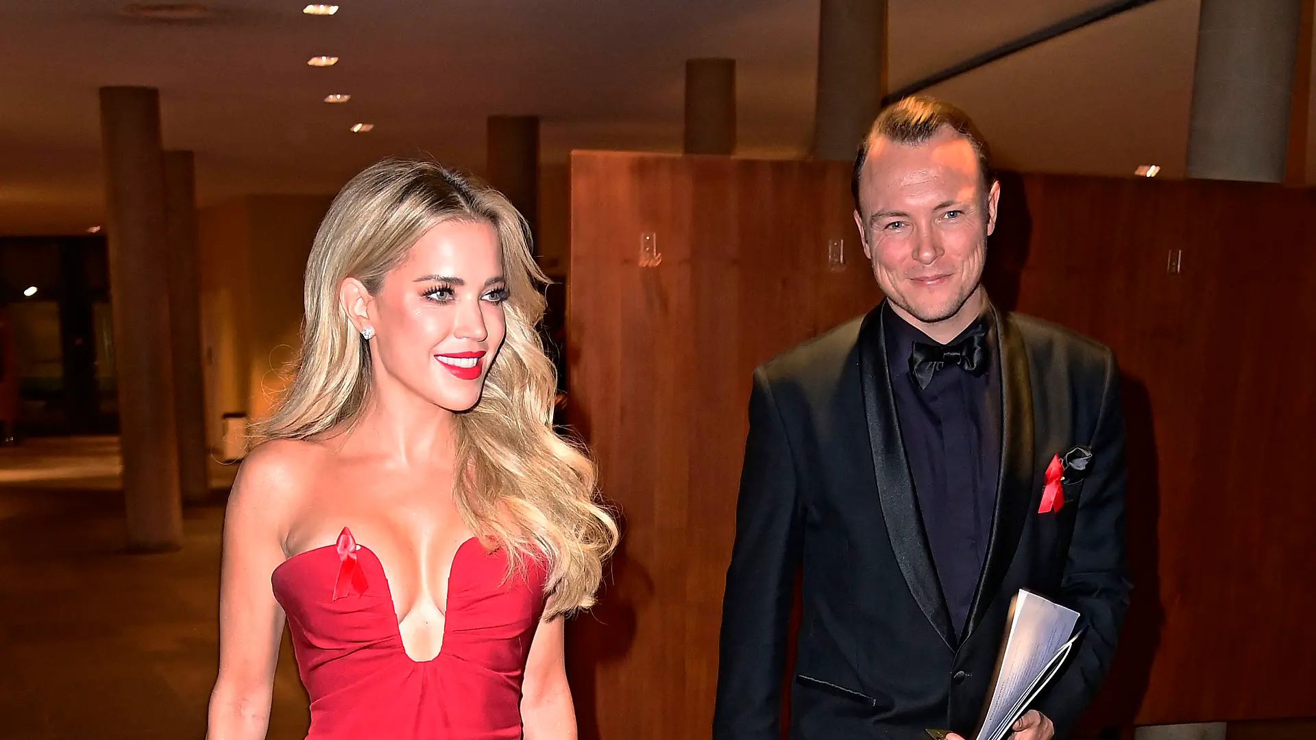 Sylvie Meis und Patrick Gruhn bei der Festlichen Opernnacht 2024 für die Deutsche AIDS-Stiftung in der Deutschen Oper. B