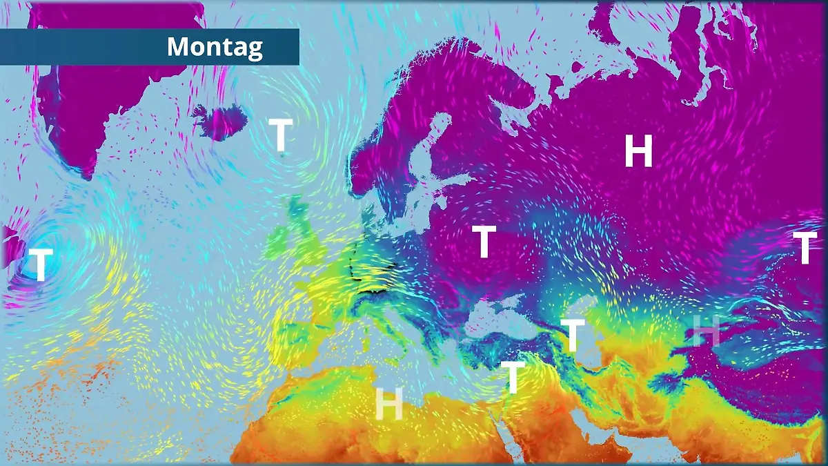 Deutschland taut auf - Atlantiktiefs schicken uns Plusgrade Der Strömungsfilm für Europa für 5 Tage