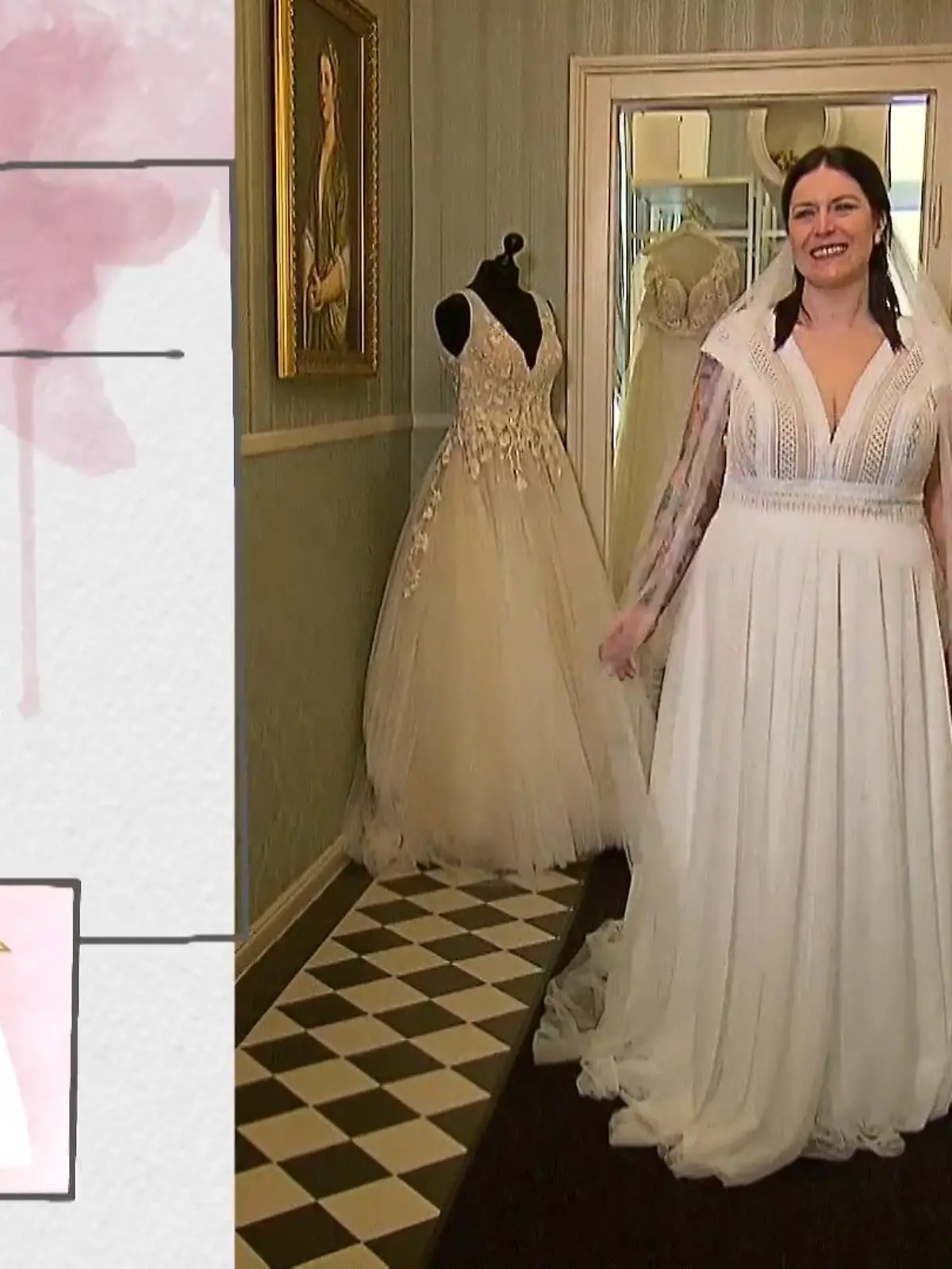 Bild zu: "Ein helles Kleid für eine sonst dunkel gekleidete Frau"