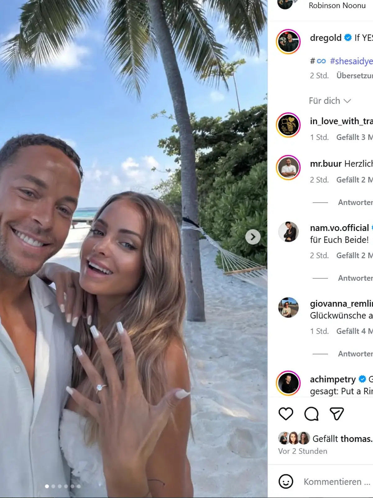 Bild zu: "Ex-Bachelor Andrej Mangold hat sich verlobt"