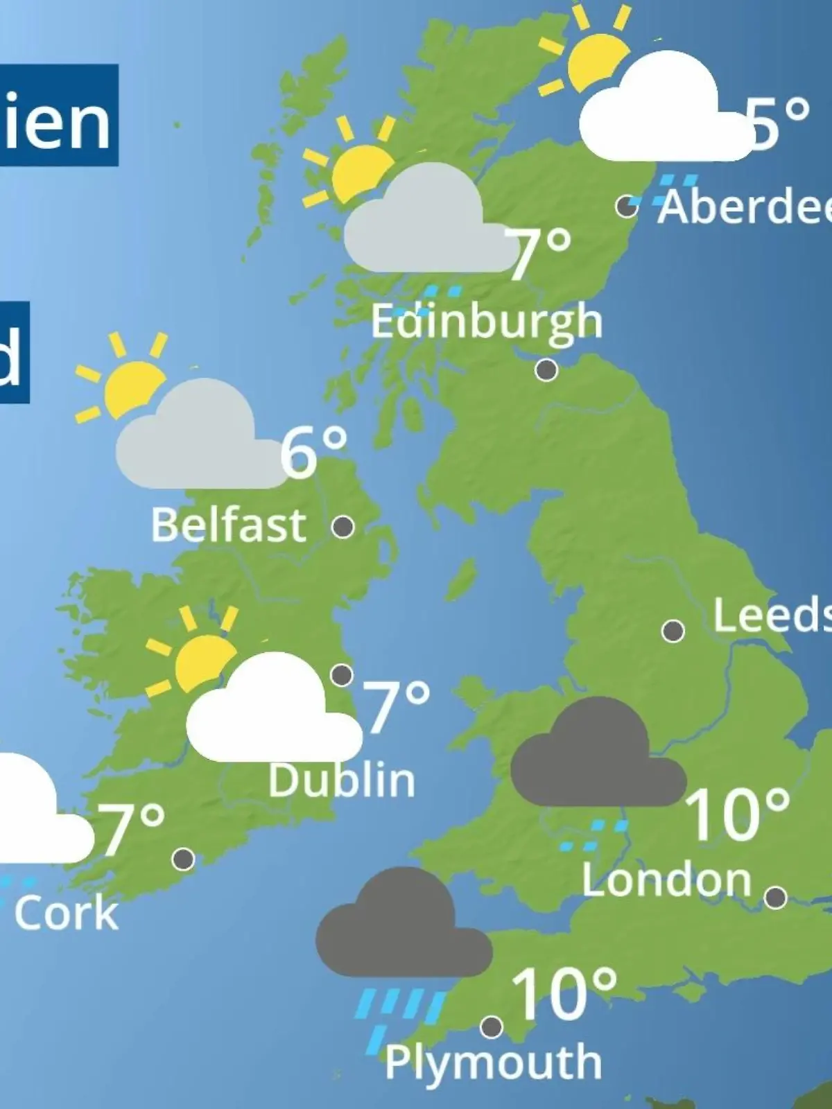 Bild zu: "England, Schottland, Wales: Wie wird das Wetter?"