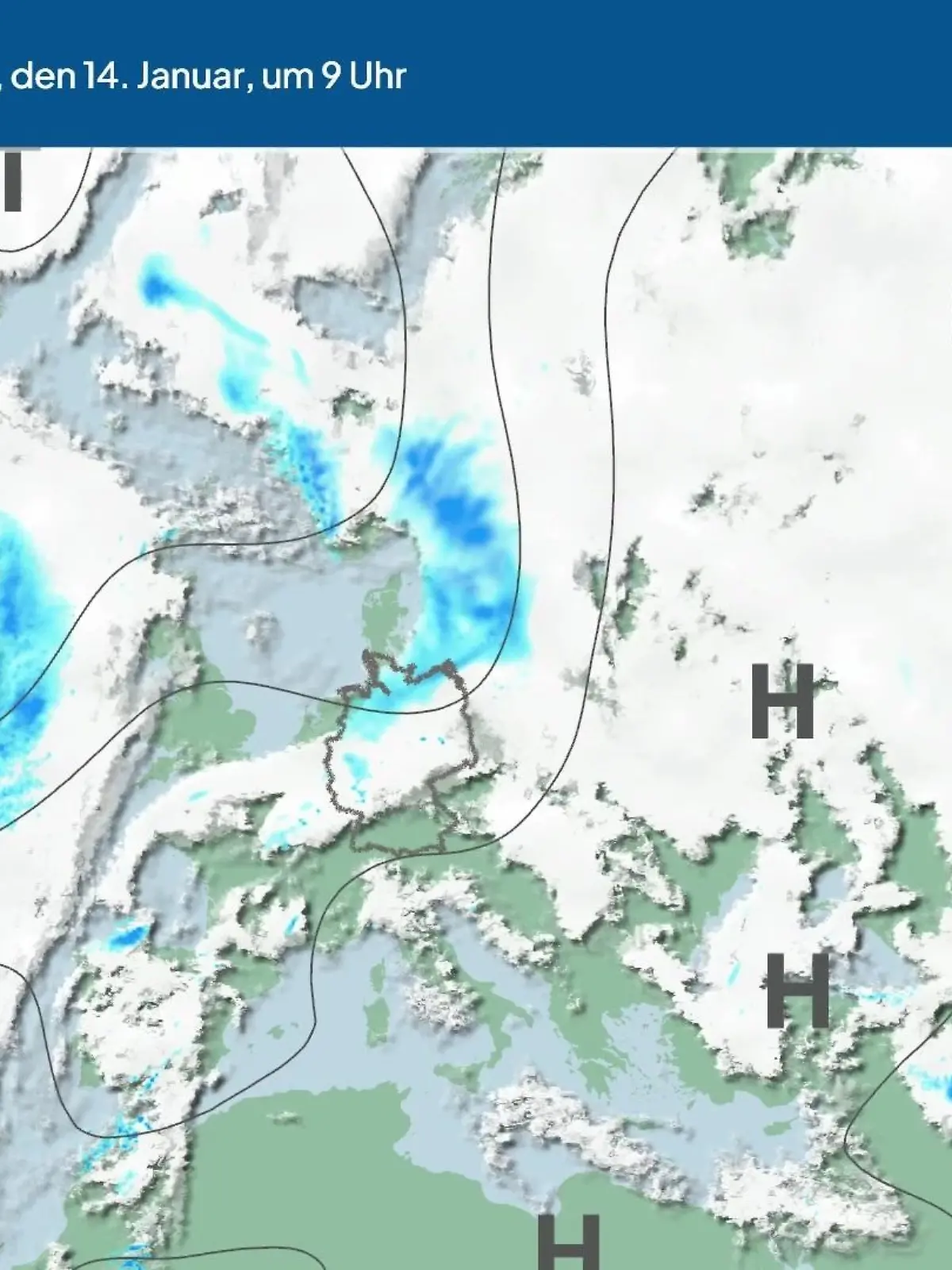 Bild zu: "Die Wetterlage der kommenden 5 Tage"