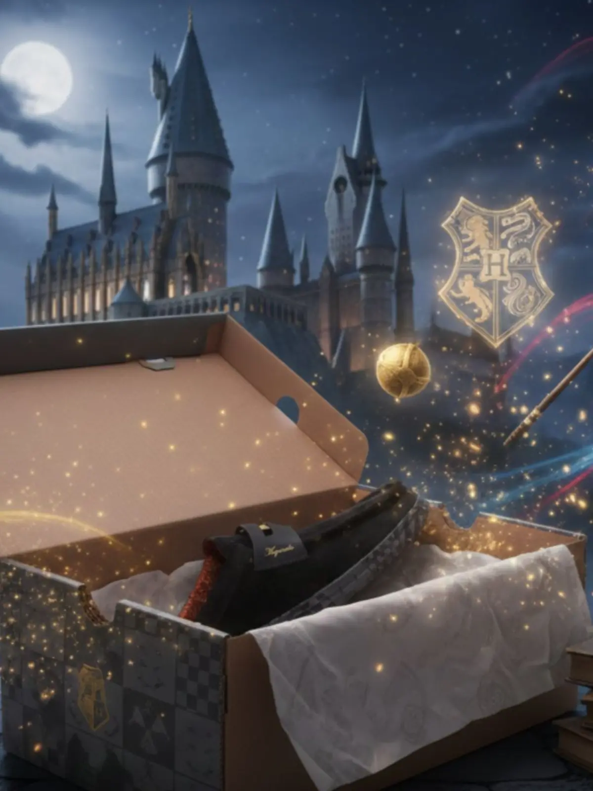 Dezente Magie im Alltag: Der Wally Slip Hogwarts Loafer von HeyDude setzt auf feine Details statt lauter Fan-Signale.