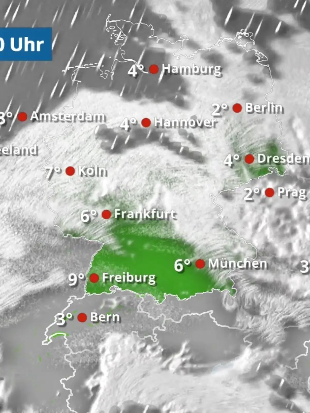 Bild zu: "Von Westen kommt das nächste Regenband"
