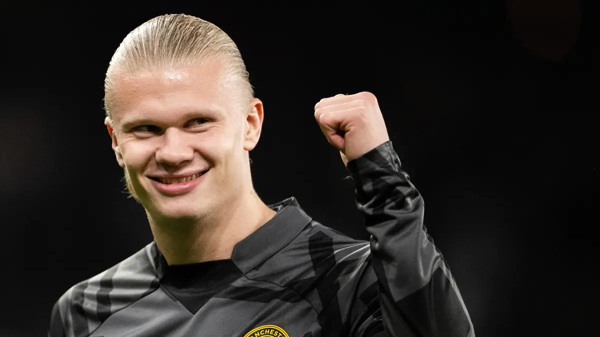 221011 Erling Braut Haaland of Manchester City ahead of the UEFA Champions League football match between FC Copenhagen and Manchester City on October 11, 2022 in Köpenhamn. Photo: Petter Arvidson / BILDBYRAN / kod PA / PA0412 fotboll football soccer fotball champions league fc copenhagen manchester city bbeng *** 221011 Erling Braut Haaland of Manchester City ahead of the UEFA Champions League football match between FC Copenhagen and Manchester City on October 11, 2022 in Copenhagen Photo Petter Arvidson BILDBYRAN code PA PA0412 football football soccer fotball champions league fc copenhagen manchester city bbeng, PUBLICATIONxNOTxINxSWExNORxAUT Copyright: PETTERxARVIDSON BB221011PA011