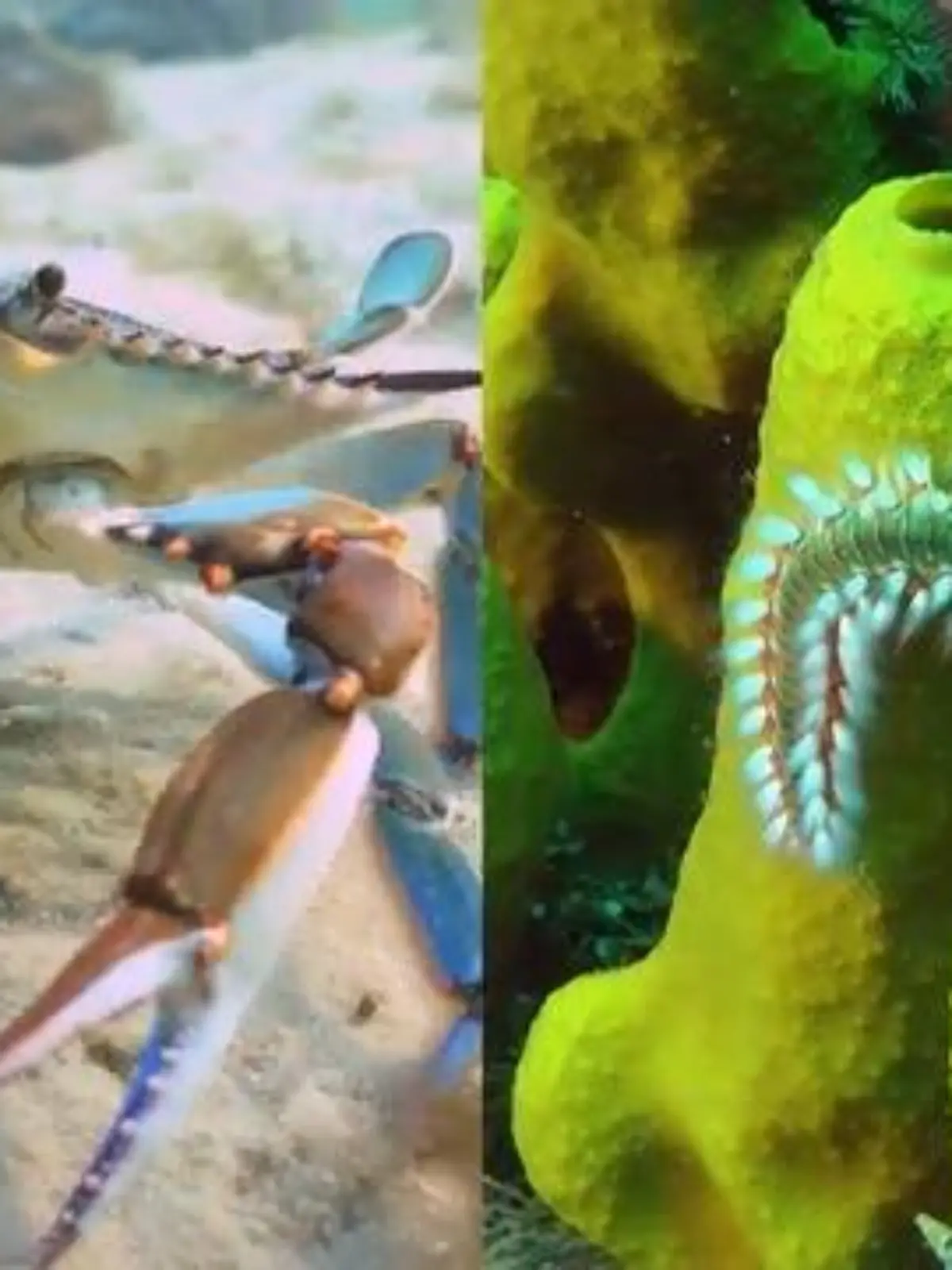 Bild zu: "Borstenwurm und Blaukrabbe einfach aufessen"