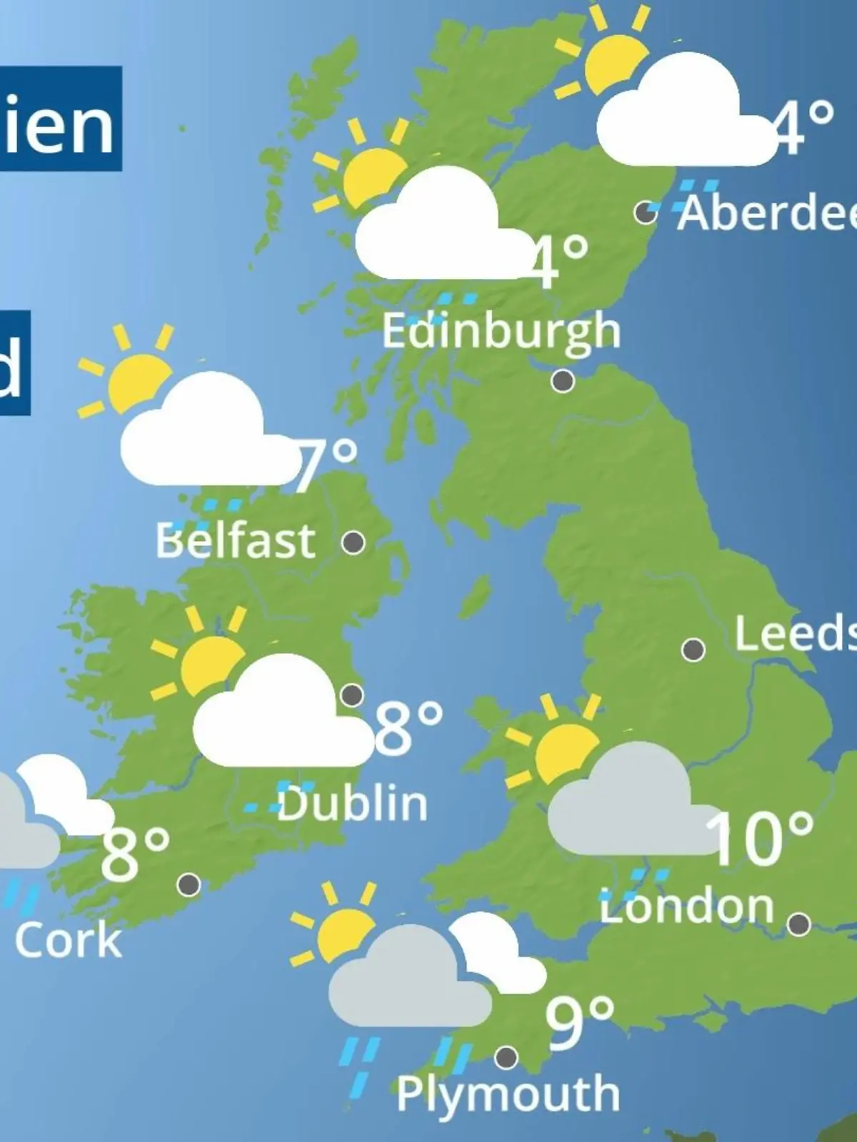 Bild zu: "England, Schottland, Wales: Wie wird das Wetter?"