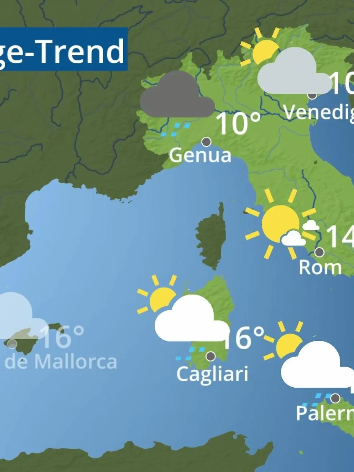 Bild zu: "Italien: Wie wird das Wetter?"