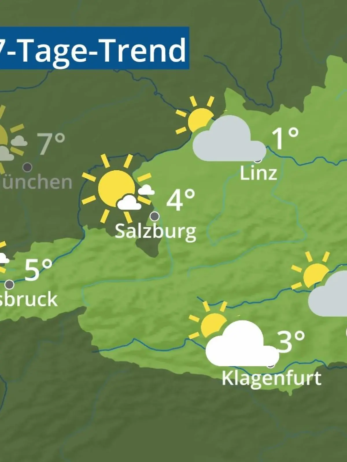 Bild zu: "Österreich: Wie wird das Wetter?"