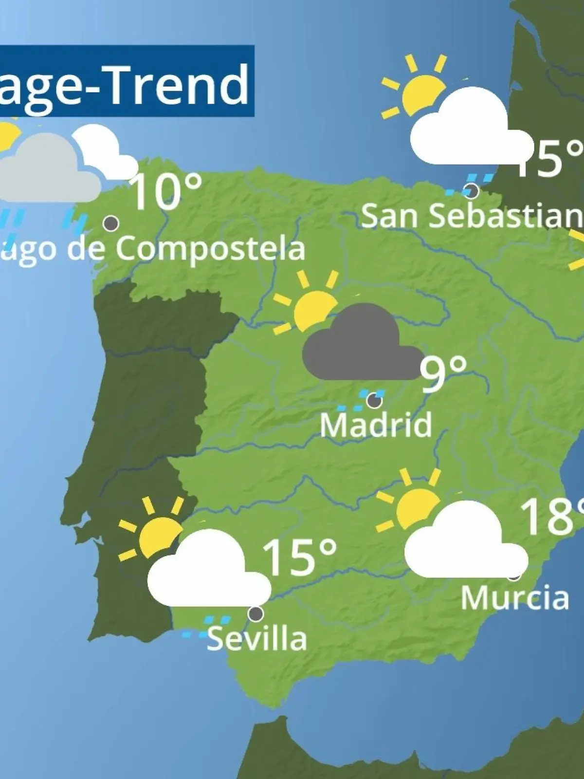 Bild zu: "Spanien: Wie wird das Wetter?"