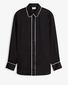 Hemdbluse aus fließendem Satin