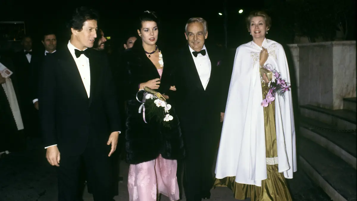 Philippe Junot und Prinzessin Caroline 1979 beim 100. Geburtstag der monegassischen Oper (Archivbild)