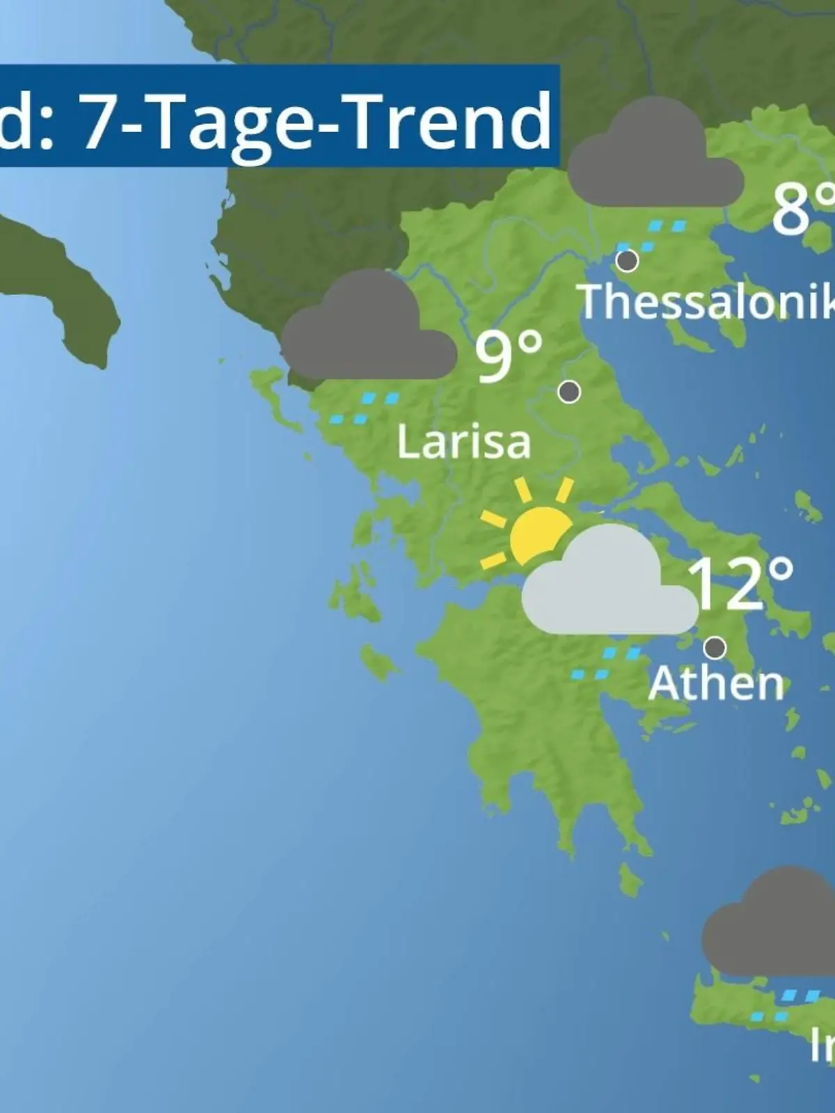 Bild zu: "Griechenland: Wie wird das Wetter?"