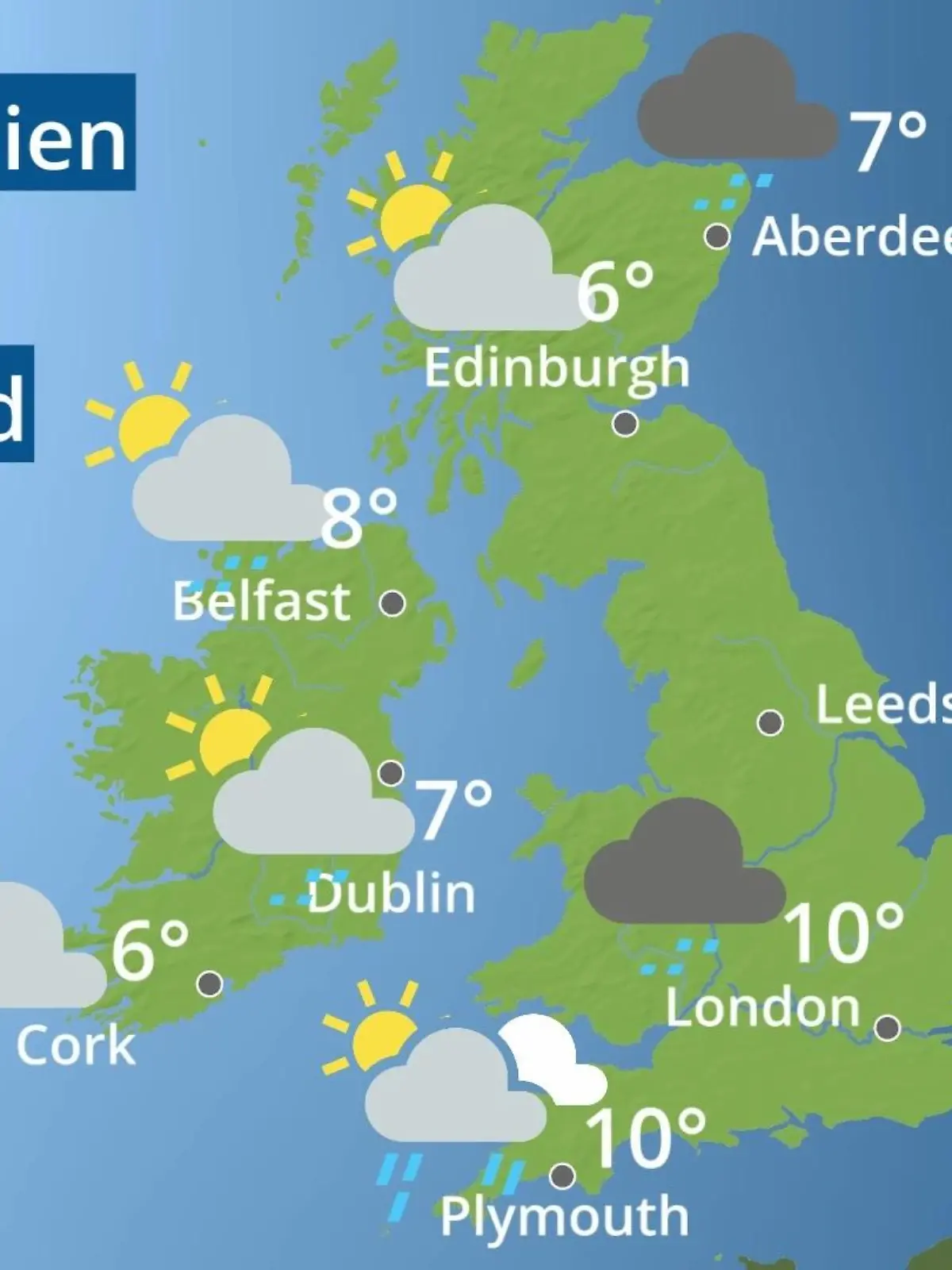 Bild zu: "England, Schottland, Wales: Wie wird das Wetter?"