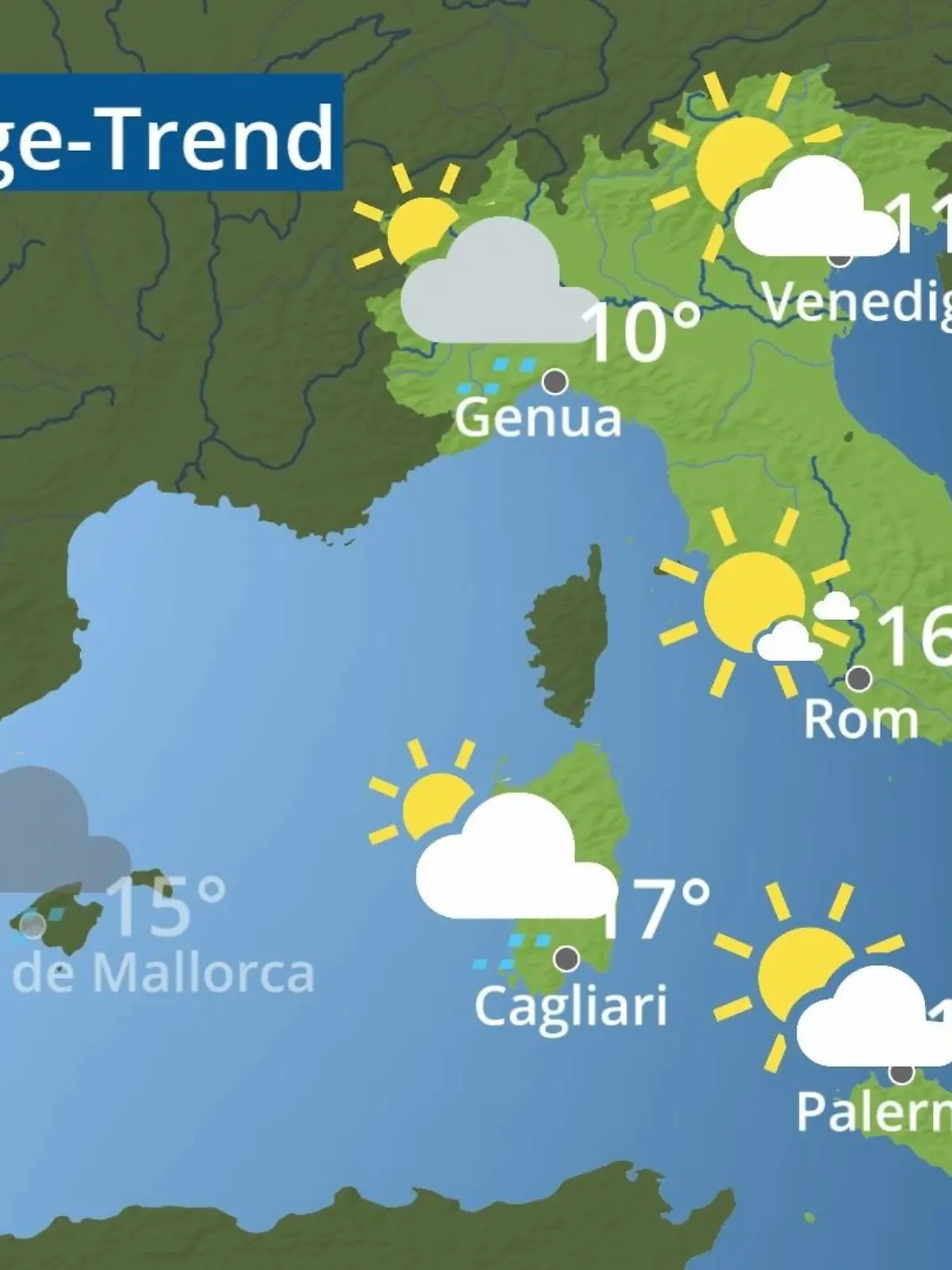 Bild zu: "Italien: Wie wird das Wetter?"