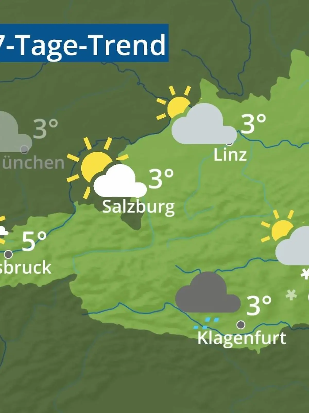 Bild zu: "Österreich: Wie wird das Wetter?"