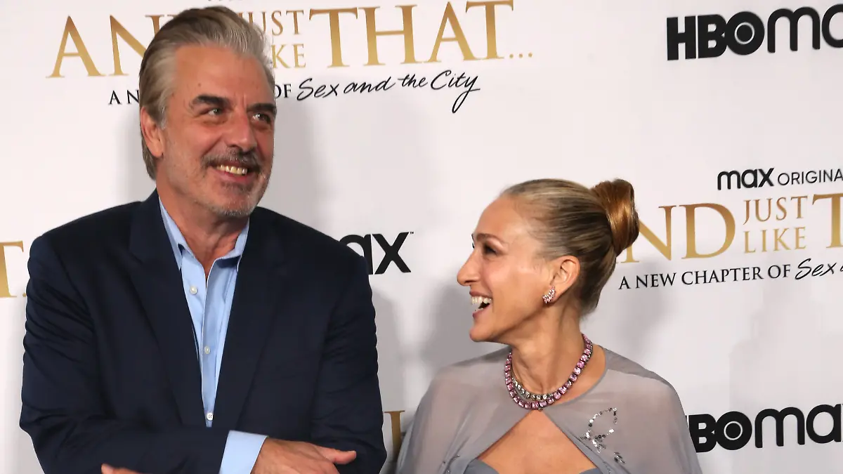 December 8. 2021/ New York/NY/ USA/SARAH JESSICA PARKER and CHRIS NOTH attend the HBO Max Premiere of And Just Like That
