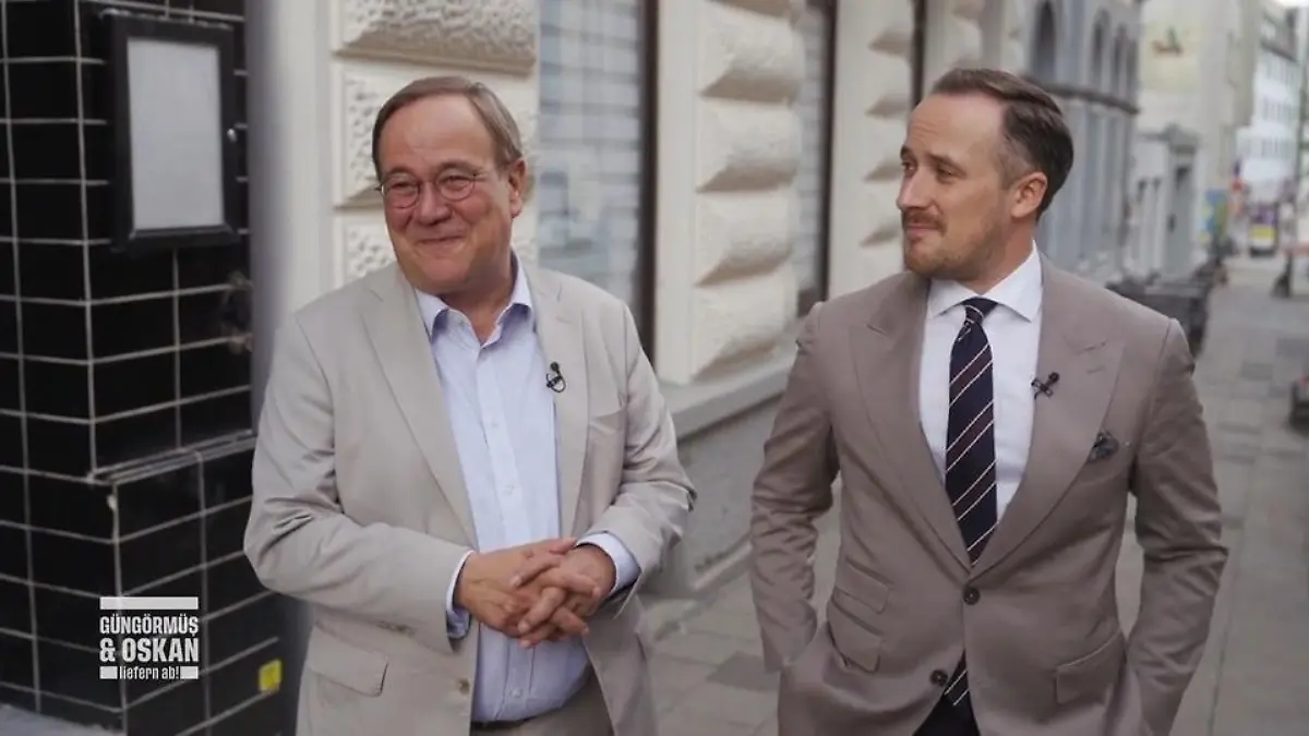 Armin und Joe Laschet haben Hunger Politprominenz im Lieferservice