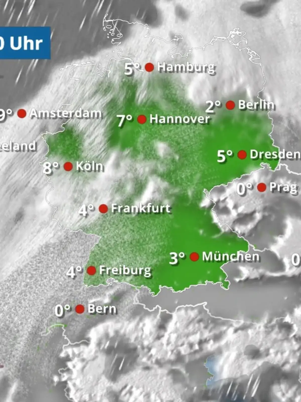 Bild zu: "Regen nur noch im Westen und Nordwesten"