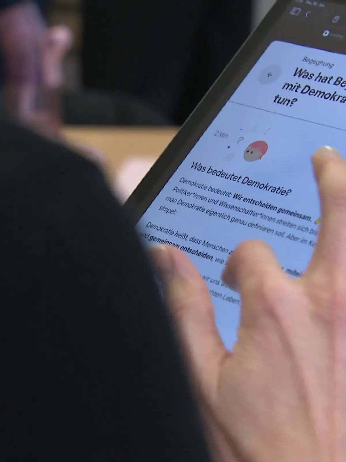 Bild zu: "Demokratie als Thema im Unterricht! Schüler beschäftigen sich mit Zukunftsfragen"