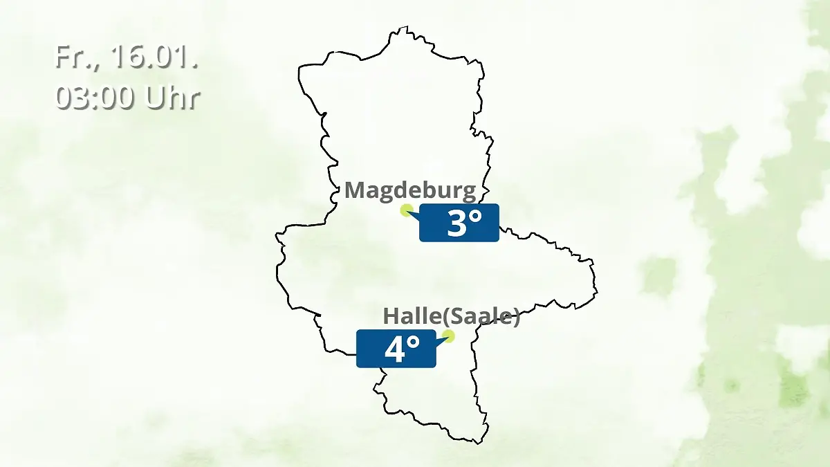 Sachsen-Anhalt: Wie wird das Wetter? Regen und Wolkenfilm für Halle und Magdeburg