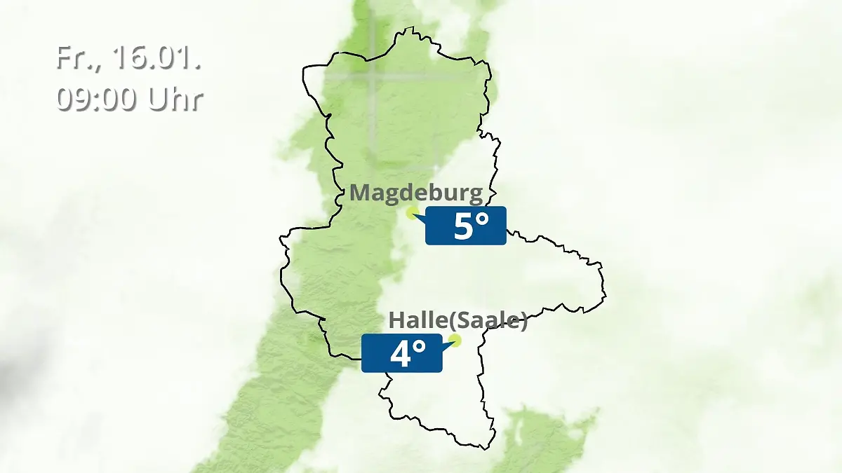 Sachsen-Anhalt: Wie wird das Wetter? Regen und Wolkenfilm für Halle und Magdeburg