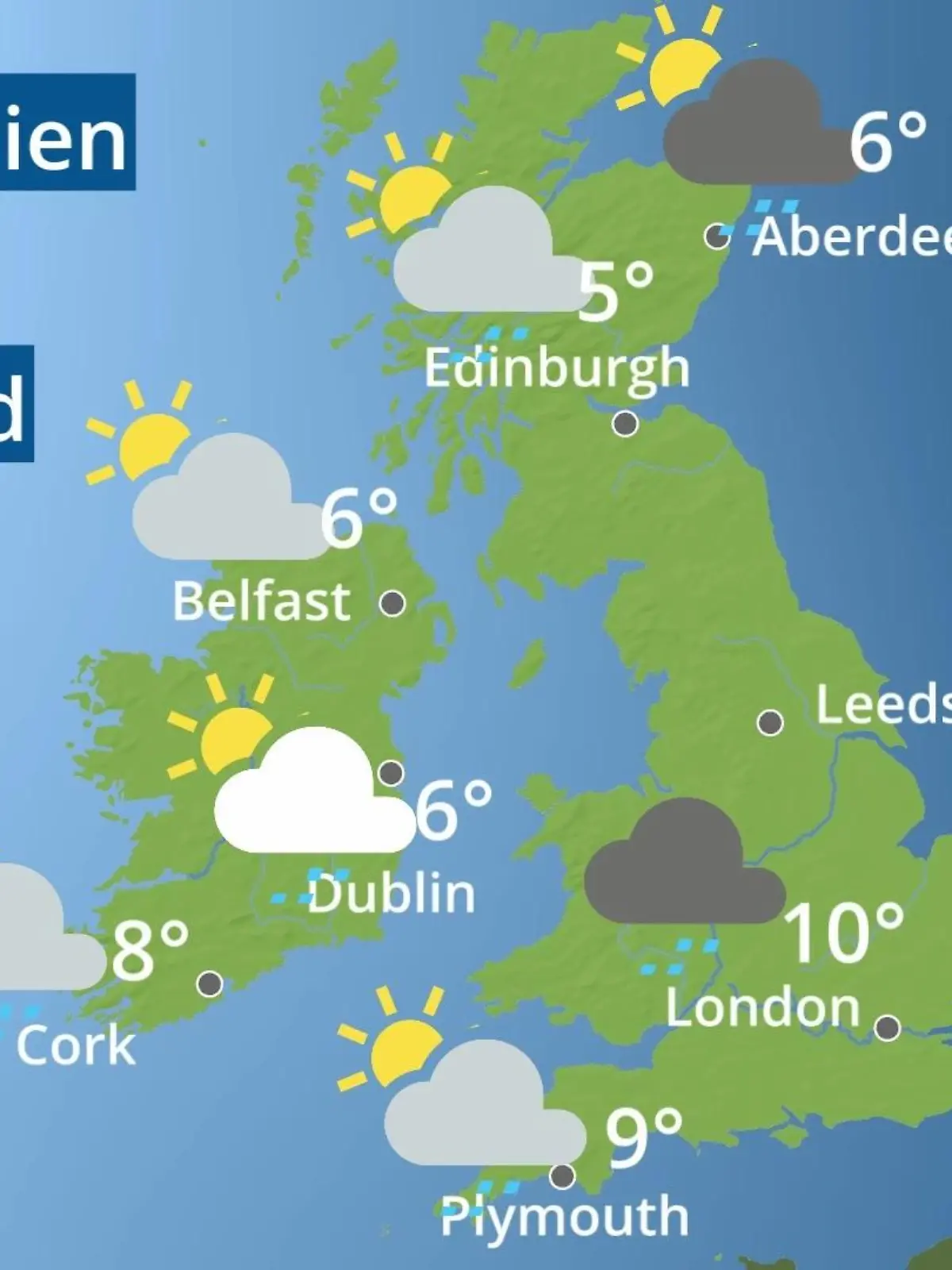 Bild zu: "England, Schottland, Wales: Wie wird das Wetter?"