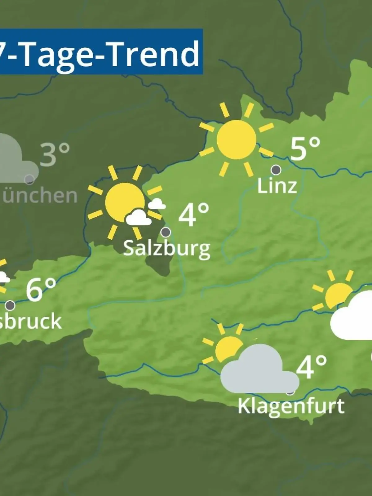 Bild zu: "Österreich: Wie wird das Wetter?"