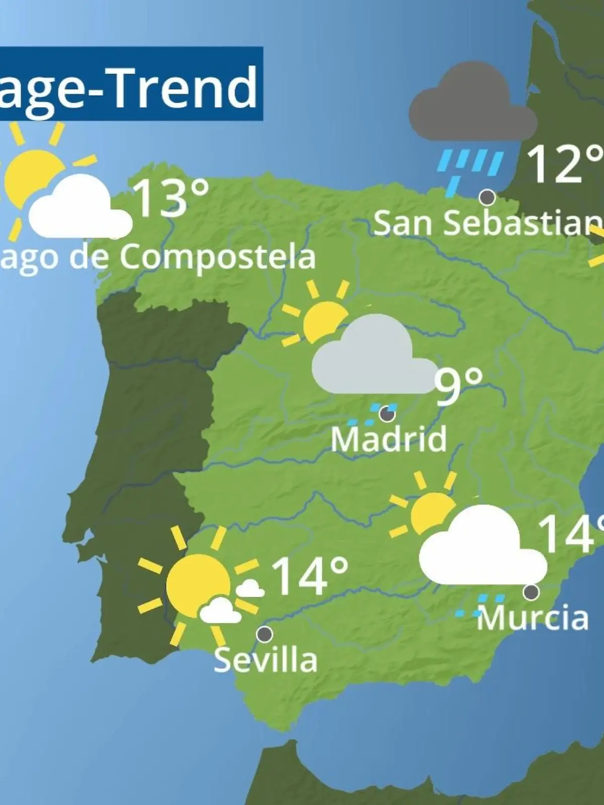 Bild zu: "Spanien: Wie wird das Wetter?"