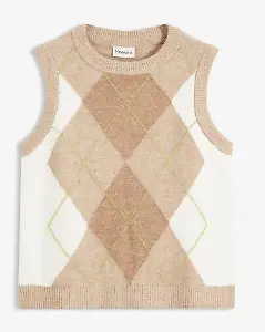 Eleganter Pullunder im zeitlosem Rauten-Design